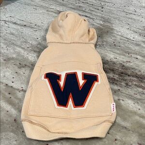 Beige Hoodie with W Patch